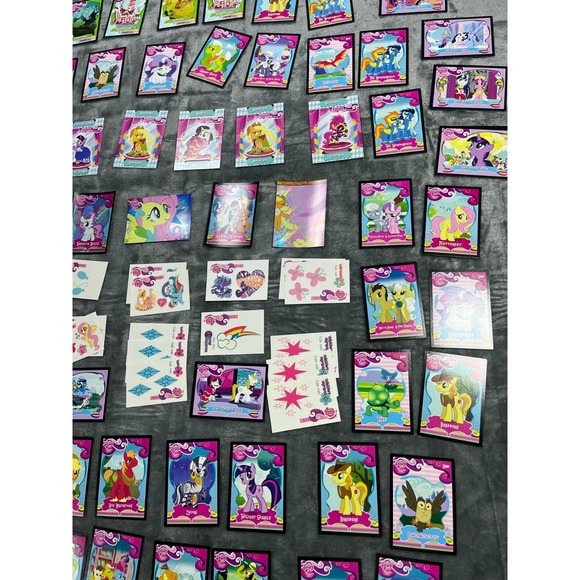 My Little Pony Cards Trading Cards CGG CCG Holo Stickers Set Lot Of 105 - Picture 4 of 13